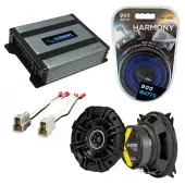 Compatible with Isuzu Truck 1988-1988 Speaker Replacement Kicker DSC4 & Harmony HA-A400.4 Amplifier