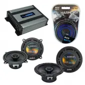 Compatible with Kia Rio/Rio 5 2001-2011 Speaker Replacement Harmony R65 R5 & Harmony HA-A400.4 Amp