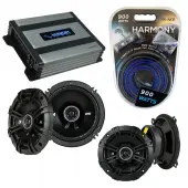 Compatible with Kia Sephia 1994-1997 Factory Speaker Replacement Kicker DSC5 DSC65 & Harmony HA-A400.4