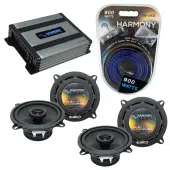 Compatible with Lexus IS 2006-2014 OEM Speaker Replacement Harmony (2) R5 & Harmony HA-A400.4 Amplifier