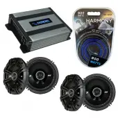 Compatible with Lexus LS400 1990-1992 Factory Speaker Replacement Kicker (2) DSC65 & Harmony HA-A400.4
