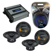 Compatible with Lexus LS400 2001-2006 Factory Speaker Replacement Harmony (2) R65 & Harmony HA-A400.4 Amp