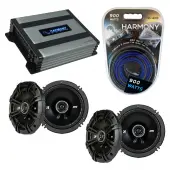 Compatible with Lexus LS400 2001-2006 Factory Speaker Replacement Kicker (2) DSC65 & Harmony HA-A400.4