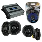 Compatible with Lexus LX470 1996-1997 Speaker Replacement Kicker DSC5 DSC65 & Harmony HA-A400.4 Amp