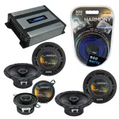 Compatible with Lexus RX330 04-06 OEM Speaker Replacement Harmony (2) R65 R35 & Harmony HA-A400.4 Amp