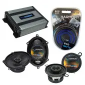 Compatible with Lincoln Mark VIII 96-98 OEM Speaker Replacement Harmony Replacement & Harmony HA-A400.4 Amp