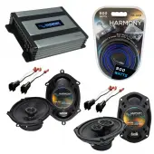Compatible with Lincoln Town Car 03-11 OEM Speaker Replacement Harmony R68 R69 & Harmony HA-A400.4 Amp