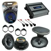 Compatible with Lincoln Zephyr 2006-2006 OEM Speakers Replacement Harmony (2) C68 & Harmony HA-A400.4