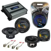 Compatible with Mazda 626 1988-1989 Factory Speaker Replacement Harmony R4 R65 & Harmony HA-A400.4 Amp