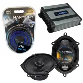 Compatible with Mazda Miata 1998-2014 OEM Speaker Replacement Harmony R68 & Harmony HA-A400.4 Amplifier