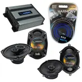 Compatible with Mazda MPV Van 00-06 OEM Speaker Replacement Harmony R68 R69 & Harmony HA-A400.4 Amp