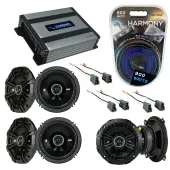 Compatible with Mazda MPV Van 1990-1995 OEM Speaker Replacement Kicker DS Series & Harmony HA-A400.4 Amp