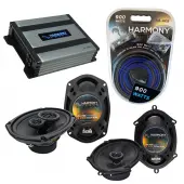 Compatible with Mazda Prot??g?? 01-04 OEM Speaker Replacement Harmony R68 R69 & Harmony HA-A400.4 Amp
