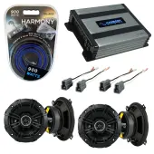 Compatible with Mazda RX7 1990-1991 Factory Speaker Replacement Kicker (2) DSC5 & Harmony HA-A400.4