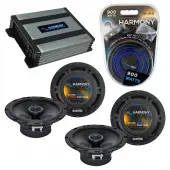 Compatible with Mercury Milan 2006-2008 OEM Speaker Replacement Harmony (2) R65 & Harmony HA-A400.4 Amp