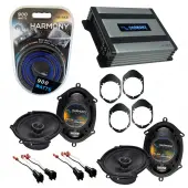 Compatible with Mercury Mountaineer 02-05 OEM Speaker Replacement Harmony (2) R68 & Harmony HA-A400.4 Amp