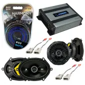 Compatible with Mercury Topaz 1989-1994 Speaker Replacement Kicker DSC5 DSC68 & Harmony HA-A400.4 Amp