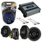 Compatible with Mercury Tracer 1998-1990 Speaker Replacement Kicker DSC4 DSC65 & Harmony HA-A400.4 Amp