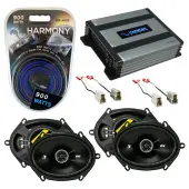 Compatible with Mercury Villager 93-95 Speaker Replacement Kicker (2) DSC68 & Harmony HA-A400.4 Amp