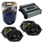 Compatible with Mercury Villager 96-02 Speaker Replacement Kicker (2) DSC68 & Harmony HA-A400...