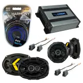 Compatible with Mitsubishi Diamante 92-04 Speaker Replacement Kicker DSC5 DSC693 & Harmony HA-A400.4 Amp
