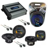 Compatible with Mitsubishi Eclipse 89-94 OEM Speaker Replacement Harmony R65 R4 & Harmony HA-A400.4 Amp