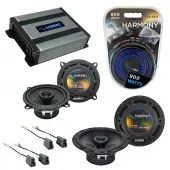 Compatible with Mitsubishi Galant 89-93 OEM Speaker Replacement Harmony R5 R65 & Harmony HA-A400.4 Amp