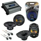 Compatible with Mitsubishi Galant 99-03 OEM Speaker Replacement Harmony R65 R69 & Harmony HA-A400.4 Amp