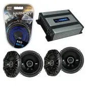 Compatible with Mitsubishi Outlander Sport 11-14 Speaker Replacement Kicker (2) DSC65 & Harmony HA-A400.4