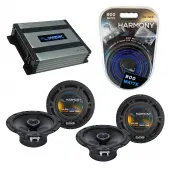 Compatible with Mitsubishi Outlander Sport 11-16 Speaker Replacement Harmony (2) R65 & Harmony HA-A400.4 Amp
