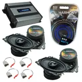 Compatible with Nissan 240SX 1989-1994 OEM Speakers Replacement Harmony (2) C46 & Harmony HA-A400.4