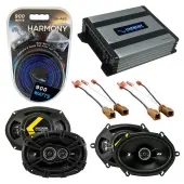 Compatible with Nissan Altima 1993-1997 Speaker Replacement Kicker DSC68 DSC693 & Harmony HA-A400.4 Amp