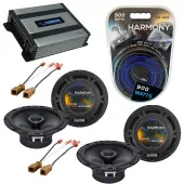 Compatible with Nissan Altima 2002-2016 Speaker Replacement Harmony (2) R65 & Harmony HA-A400.4 Amp