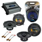 Compatible with Nissan Frontier 1998-2004 OEM Speaker Replacement Harmony R65 R5 & Harmony HA-A400.4 Amp