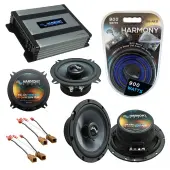 Compatible with Nissan Frontier 1998-2004 OEM Speakers Replacement Harmony C65 C5 & Harmony HA-A400.4 Amp