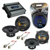 Compatible with Nissan Hardbody Truck 86-93 Speaker Replacement Harmony R65 R5 & Harmony HA-A400.4 Amp