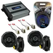 Compatible with Nissan Maxima 1987-1988 Factory Speaker Replacement Kicker (2) DSC5 & Harmony HA-A400.4