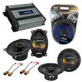 Compatible with Nissan NX 1991-1993 Factory Speaker Replacement Harmony R46 R65 & Harmony HA-A400.4 Amp