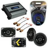 Compatible with Nissan NX 1991-1993 Factory Speaker Replacement Kicker DSC46 DSC65 & Harmony HA-A400.4