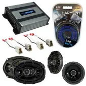 Compatible with Nissan Pathfinder 1987-1993 Speaker Replacement Kicker DS Series & Harmony HA-A400.4 Amp