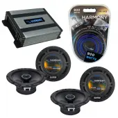 Compatible with Nissan Pathfinder 1996-2012 Speaker Replacement Harmony (2) R65 & Harmony HA-A400.4 Amp