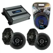 Compatible with Nissan Pathfinder 1996-2012 Speaker Replacement Kicker (2) DSC65 & Harmony HA-A400.4 Amp