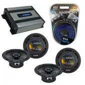 Compatible with Nissan Pathfinder 2001-2004 Speaker Replacement Harmony (2) R65 & Harmony HA-A400.4 Amp