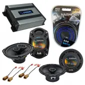 Compatible with Nissan Pathfinder 2005-2007 Speaker Replacement Harmony Speakers & Harmony HA-A400.4 Amp