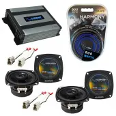 Compatible with Nissan Pulsar 1983-1986 Factory Speaker Replacement Harmony (2) R4 & Harmony HA-A400.4