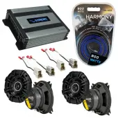 Compatible with Nissan Pulsar 1983-1986 Factory Speaker Replacement Kicker (2) DSC4 & Harmony HA-A400.4