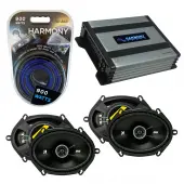 Compatible with Nissan Quest 1993-2006 Factory Speaker Replacement Kicker (2) DSC68 & Harmony HA-A400.4