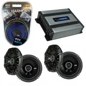 Compatible with Nissan Rogue 2008-2013 Factory Speaker Replacement Kicker (2) DSC65 & Harmony HA-A400.4
