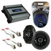 Compatible with Nissan Sentra 1987-1990 Factory Speaker Replacement Kicker (2) DSC65 & Harmony HA-A400.4