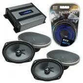 Compatible with Nissan Sentra 2007-2017 Factory Speakers Replacement Harmony (2) C69 & Harmony HA-A400.4
